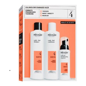 Nioxin SYSTEM 4 – Kit – Treatment for Colored Hair with Advanced Thinning 3 units
