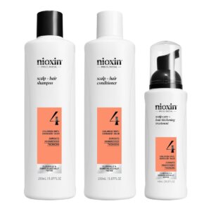 Nioxin SYSTEM 4 – Kit – Treatment for Colored Hair with Advanced Thinning 3 units