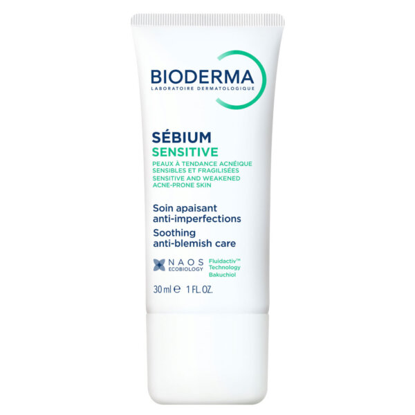 Bioderma SÉBIUM SENSITIVE calma, rehidrata y elimina las lesiones del acné 30 ml