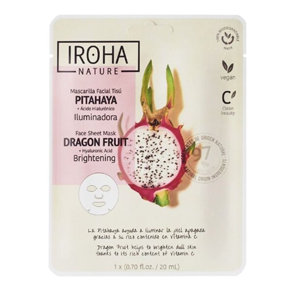Iroha NATURE MASK dragon fruit + hyaluronic acid 1 u