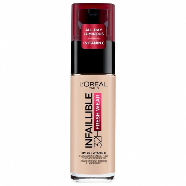L’Oréal Paris INFAILLIBLE 32h fresh wear makeup SPF25 #015-porcelain 30 ml L’Oréal Paris INFAILLIBLE 32h fresh wear makeup SPF25 #015-porcelain 30 ml