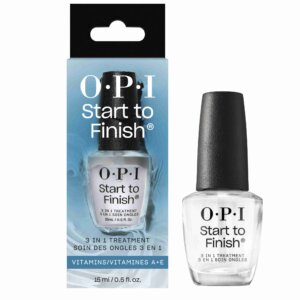 Opi START TO FINISH 3 in 1 Nail Treatment, Base, Top Coat and Strengthener 15 ml
