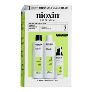 Nioxin SYSTEM 2 – Kit – Treatment for Natural Hair with Advanced Thinning 3 units