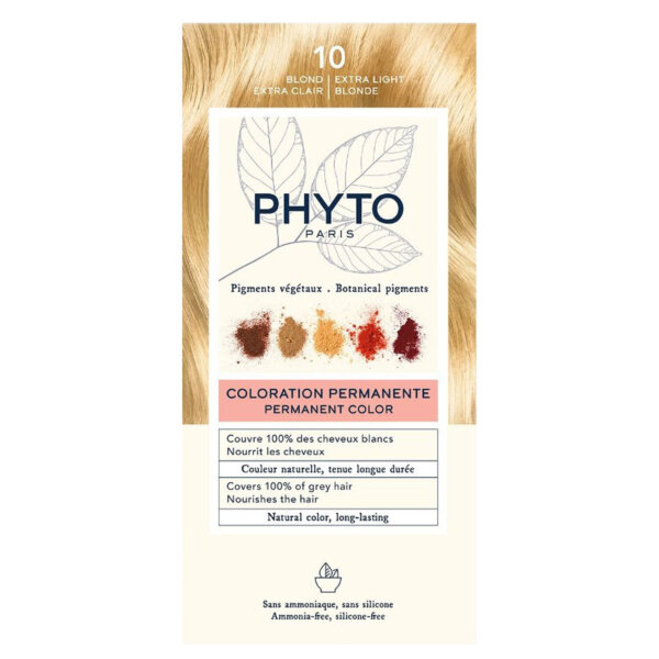 PHYTOCOLOR #10-rubio extra claro 4 u