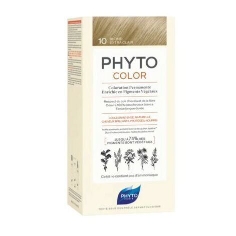 PHYTOCOLOR #10-rubio extra claro 4 u