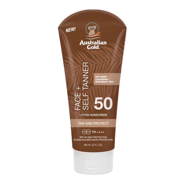 Australian Gold FACE SELF TANNER SPF50 sunscreen 88 ml Australian Gold FACE SELF TANNER SPF50 sunscreen 88 ml