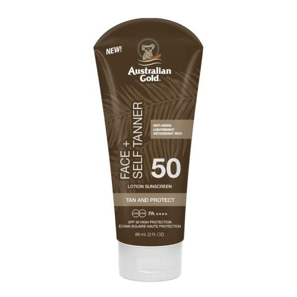 Australian Gold FACE SELF TANNER isepruunistaja SPF50 sunscreen 88 ml