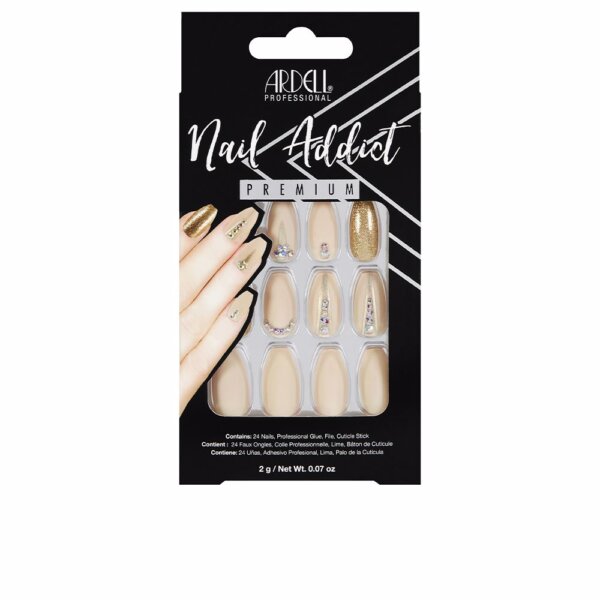 NAIL ADDICT nude jeweled 1 u Nail Addict Nude Jeweled