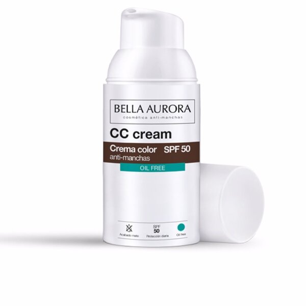 Bella Aurora CC Cream anti-stain oil free CC-kreem SPF50 30 ml Cc Cream Anti Stain