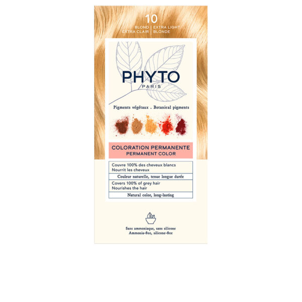 PHYTOCOLOR #10-rubio extra claro 4 u Phytocolor #10 Rubio Extra