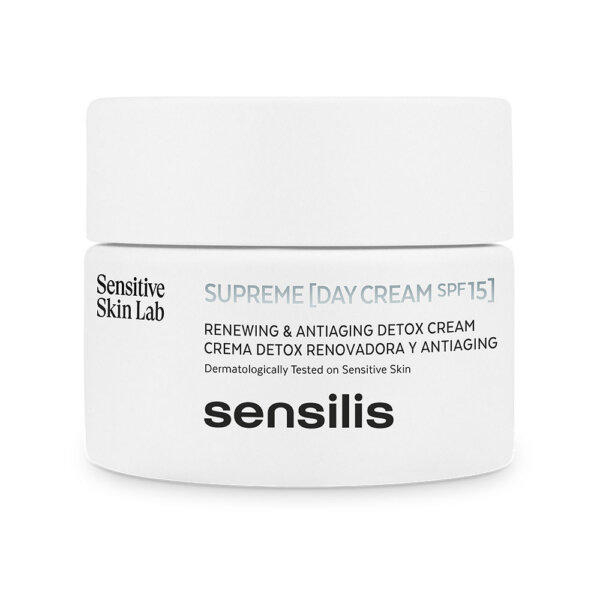 SUPREME crema de día SPF15+ detox renovadora y antiaging 50 ml Sensilis SUPREME päevakreem SPF15+