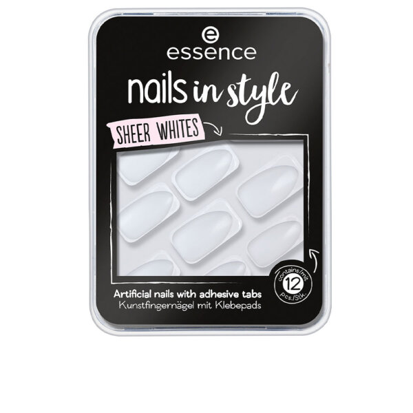 NAILS IN STYLE uñas artificiales #11-sheer whites Nails In Style Unas 2