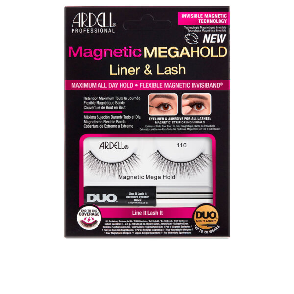 MAGNETIC MEGAHOLD LINER & LASH pestañas #110 2 u Ardell Magnetic Megahold Liner Silmalainer