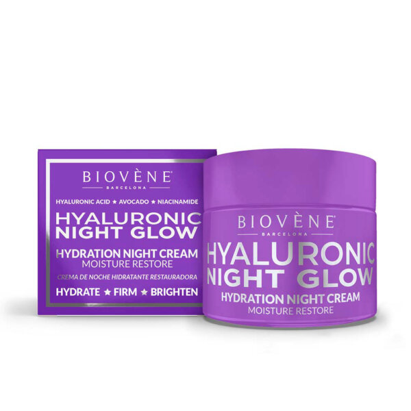 HYALURONIC NIGHT GLOW hydration night cream moisture restore 50 ml Hyaluronic Night Glow Kreem