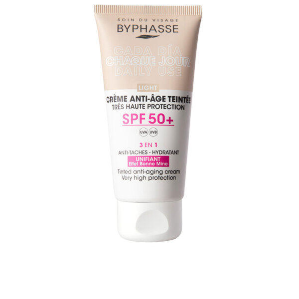Anti-aging FACIAL CREAM with color SPF50+ #light 50 ml Byphasse Kreem