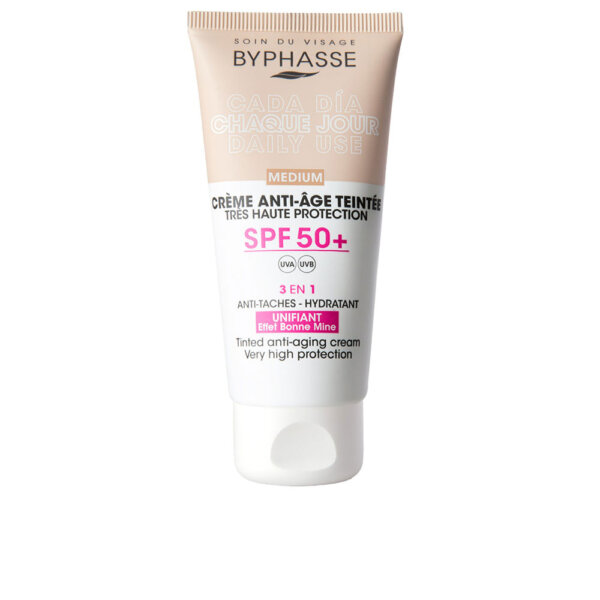 Anti-aging FACIAL CREAM with color SPF50+ #medium 50 ml Anti Aging Facial Cream