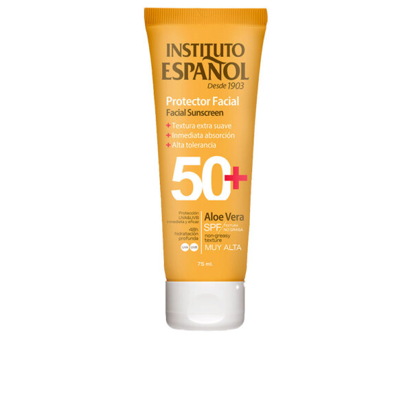 Facial sunscreen Aloe Vera tube SPF 50+ 75 ml Facial Sunscreen Aloe Vera