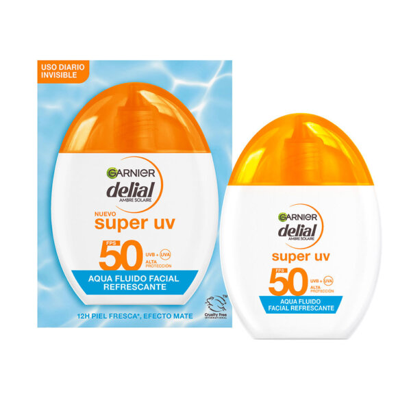 Garnier Delial Super UV aqua refreshing facial fluid näofluid SPF50 40 ml Delial Super Uv Aqua