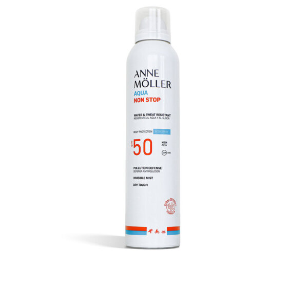 Anne Möller Aqua Non Stop water and sweat resistant body spray kehasprei SPF50 200 ml Aqua Non Stop Water Hooldustoode 200ml