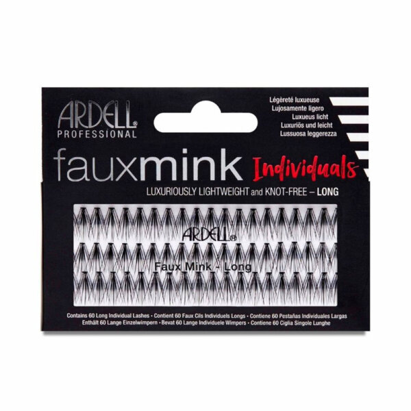 FAUX MINK pestañas individuales negras #long 1 u Faux Mink Pestanas Individuales