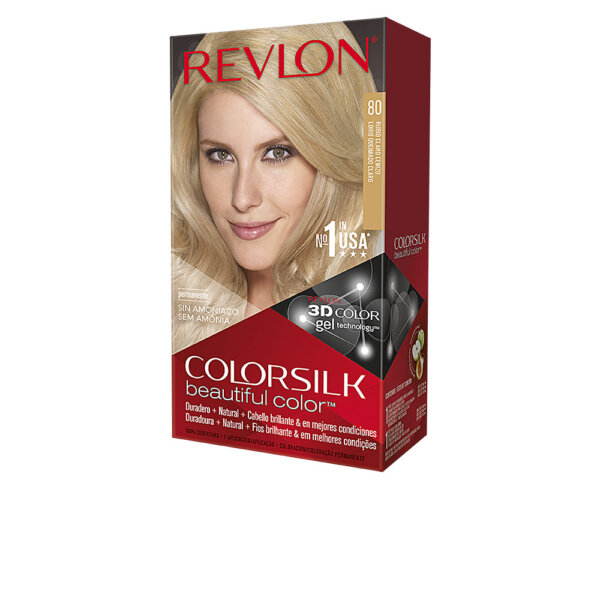 COLORSILK tinte #80-rubio claro cenizo 1 u Colorsilk Tinte #80 Rubio