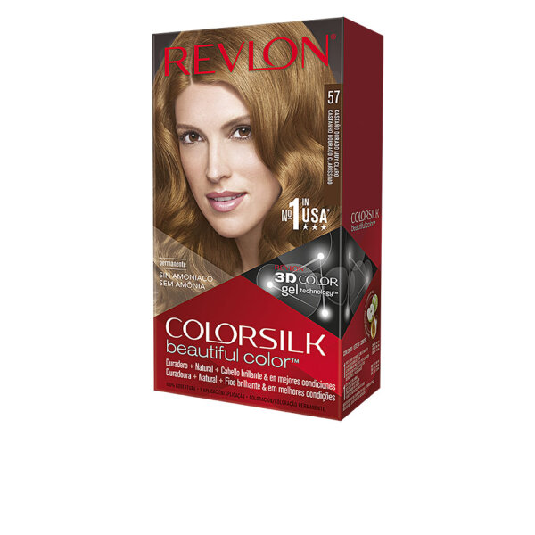 COLORSILK tinte #57-castaño dorado muy claro 1 u Revlon Colorsilk toon 57