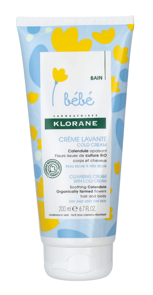 Klorane BÉBÉ face and body cleansing cream puhastuskreem 500 ml Bebe Face And Body