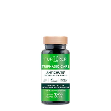 TRIPHASIC CAPS anti-hair loss food supplement capsules 90 units Triphasic Caps Anti Hair