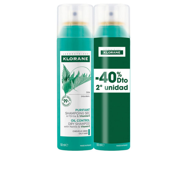 A LA ORTIGA sebum-regulating dry shampoo for oily hair pack 2 x 150 ml A La Ortiga Sebum
