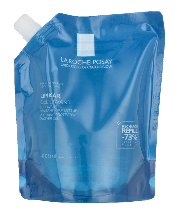 LIPIKAR physiological shower gel suitable for sensitive and dry skin, 400 ml refill Lipikar Physiological Shower Gel 400ml