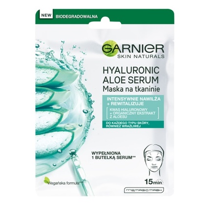 Hyaluronic Aloe Serum Tissue Mask - Textile face mask with aloe vera Hyaluronic Aloe Serum Tissue