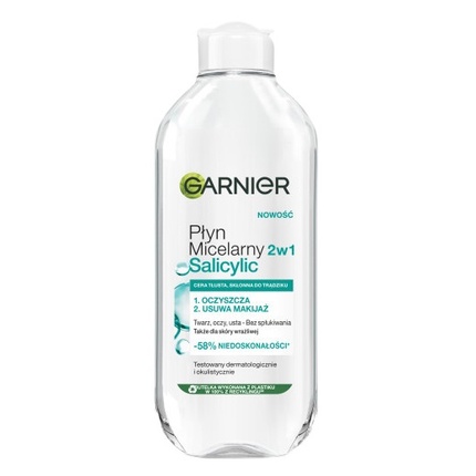 Garnier Salicylic Micellar Cleansing Water mitsellaarvesi 400 ml Salicylic Micellar Cleansing Water