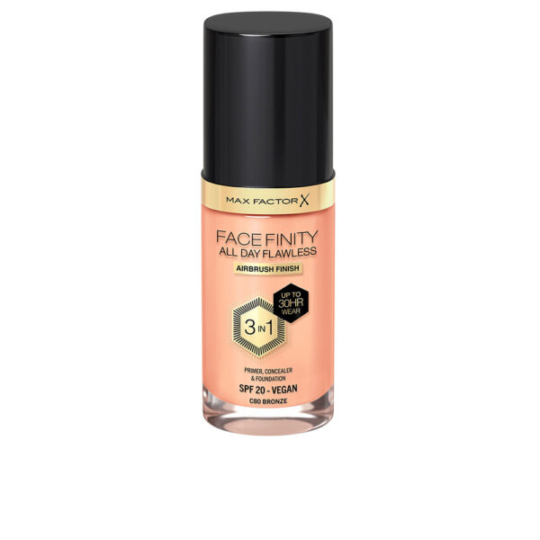 FACEFINITY 3IN1 primer, concealer & foundation #80-bronze 30 ml Facefinity 3In1 Primer Concealer