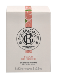 Roger & Gallet FLEUR DE FIGUIER scented soaps 3 u