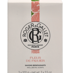 Roger & Gallet FLEUR DE FIGUIER scented soaps 3 u