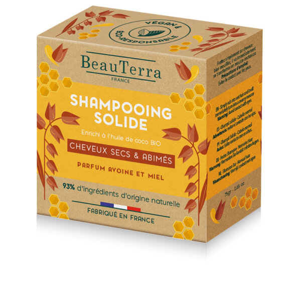SOLIDE oatmeal and honey shampoo 75 gr Solide Oatmeal And Honey