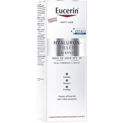 Eucerin Hyaluron-Filler + 3x Effect Day Care SPF15 Hyaluron Filler 3X Effect Päikesekaitse