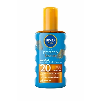 Nivea Sun Protect & Bronze Oil SPF 20 200 ml