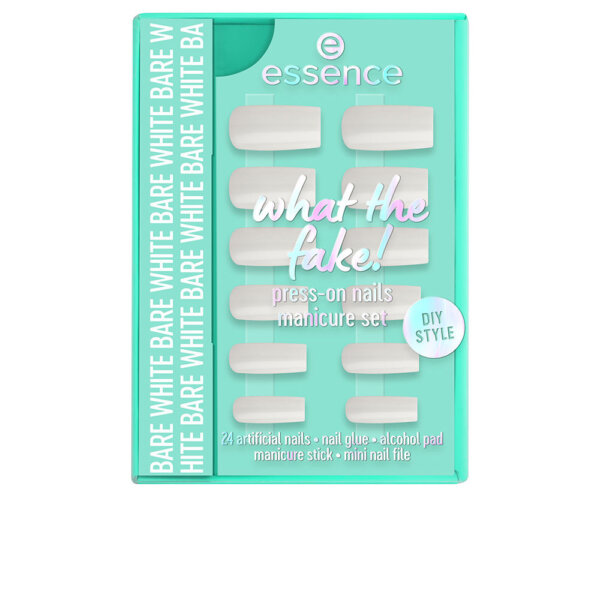 WHAT THE FAKE! False Nails Set #04 - Bare White 6 tk What The Fake! False