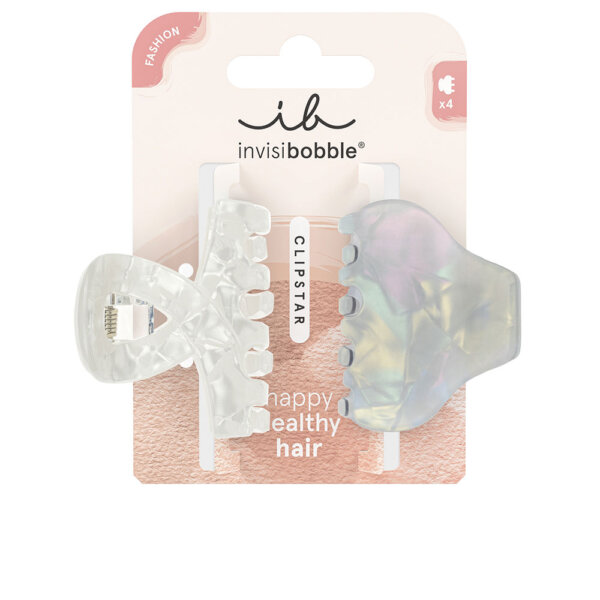 Clipstar Pearly Frost M - hair clip 2 tk Clipstar Pearly Frost M