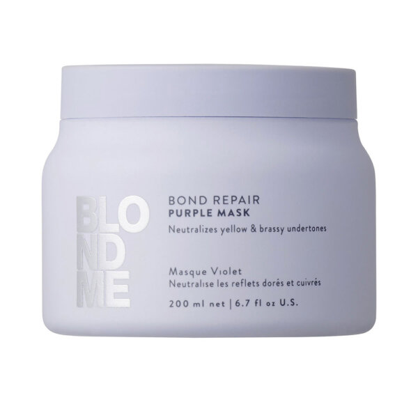 BlondMe Bond Repair Purple Mask - Neutralizing mask for blonde hair Blondme Bond Repair Purple Juuksemask
