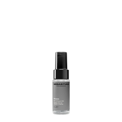 GROOM hair and beard oil for men provides softness, definition and shine 30 ml Groom Hair And Beard