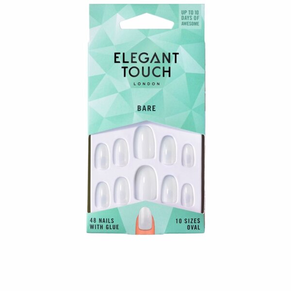 TOTALLY BARE nails with glue #oval 48 u Totally Bare Nails With