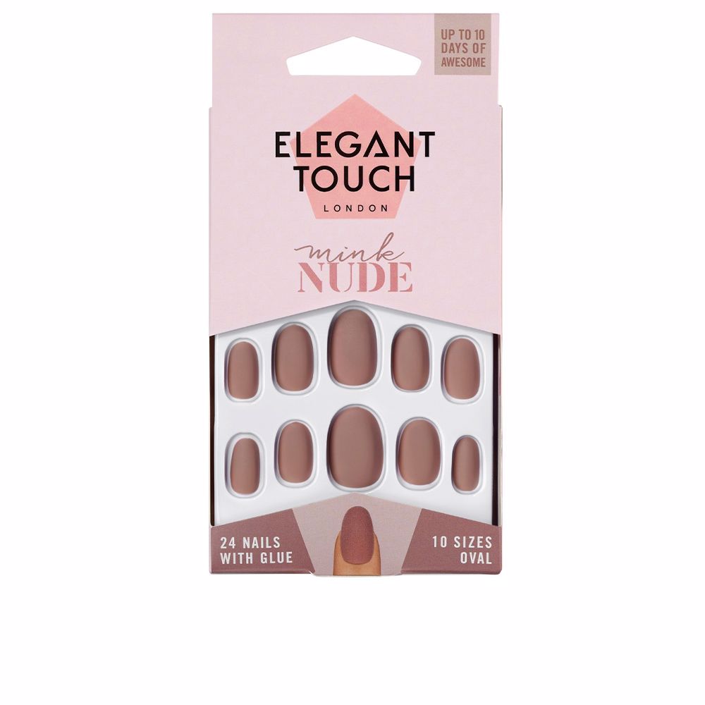 Elegant Touch Polished Colour Nails Mink