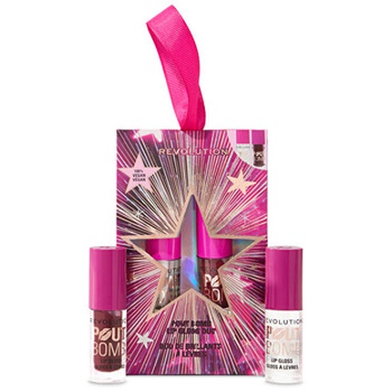 Pout Bomb Plumping Mini Lip Gloss Set Mauve - Gift set Pout Bomb Plumping Mini
