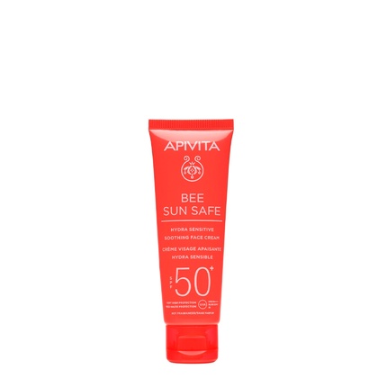 Apivita BEE SUN SAFE Hydra Sensitive Soothing Facial Cream päikesekaitsekreem SPF 50+ fragrance-free 50 ml Bee Sun Safe Hydra 50ml