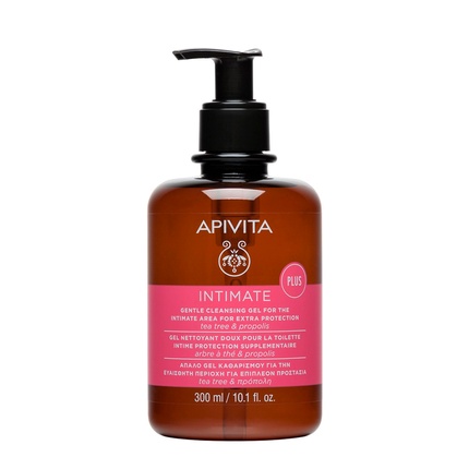 GENTLE CREAMY CLEANSER FOR DAILY INTIMATE HYGIENE With aloe vera and propolis 300 ml Apivita Gentle Creamy Cleanser