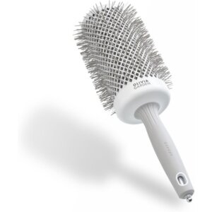 Olivia Garden Expert Blowout Speed Round Brush Wavy Bristles White & Grey ( 65 mm )