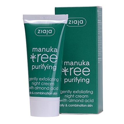 Ziaja Night Cream Gently Exfoliating Manuka Tree Purifying öökreem 50 ml Night Cream Gently Exfoliating