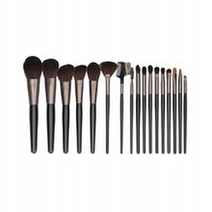 Makeup Brush Set Black ( 18 pcs ) Makeup Brush Set Black Ilutoode